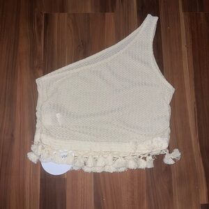 One shoulder crop top, never worn